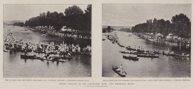 Taç Giyme Yılında Henley Regatta, İki Önemli Yarış by English Photographer