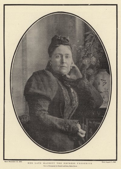 Rahmetli Majesteleri İmparatoriçe Frederick by English Photographer