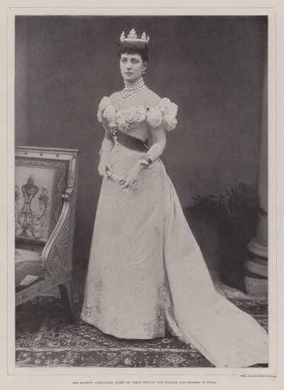 Majesteleri Alexandra, Büyük Britanya ve İrlanda Kraliçesi ve Hindistan İmparatoriçesi by English Photographer