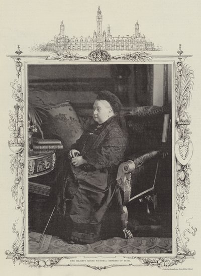 Majesteleri Kraliçe Victoria, Hindistan İmparatoriçesi by English Photographer