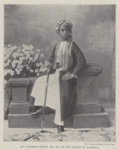 Zanzibar Sultanının Oğlu Ekselansları Seyyid Ali by English Photographer