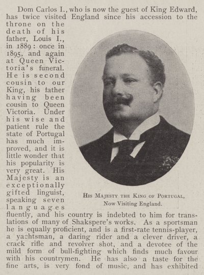 Majesteleri Portekiz Kralı, şimdi İngiltere