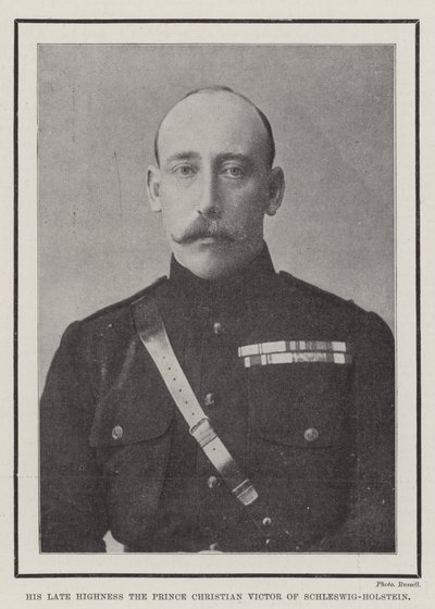 Rahmetli Ekselansları, Schleswig-Holstein Prensi Christian Victor by English Photographer