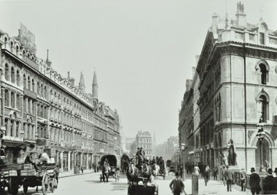 Holborn Viyadüğü, doğuya bakıyor, Londra Şehri, 1875 by English Photographer