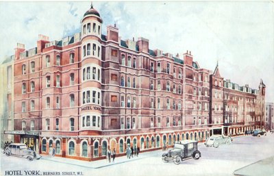 Otel York, Berners Caddesi, W1 by English Photographer