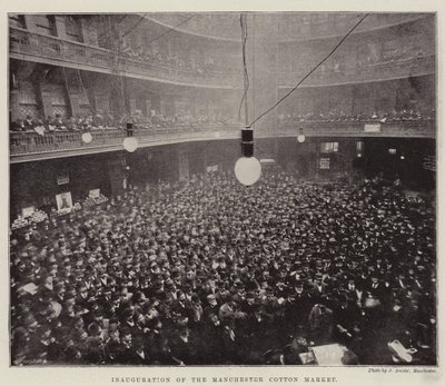 Manchester Pamuk Pazarının Açılışı by English Photographer