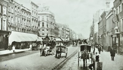John Lewis, Oxford Street, Westminster LB: Oxford Circus tarafından doğuya bakıyor, 1890 by English Photographer