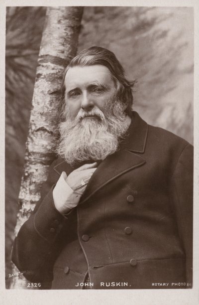 John Ruskin (1819-1900), İngiliz yazar, sanat eleştirmeni, sanatçı ve sosyal düşünür by English Photographer