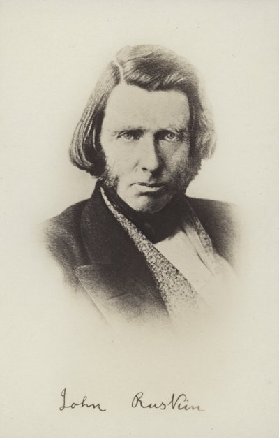 John Ruskin (1819-1900), İngiliz yazar, sanat eleştirmeni, sanatçı ve sosyal düşünür by English Photographer
