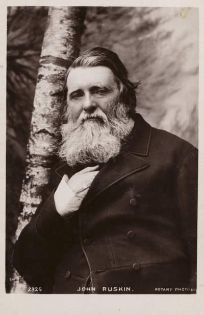 John Ruskin, İngiliz yazar, sanat eleştirmeni, sanatçı ve sosyal düşünür by English Photographer