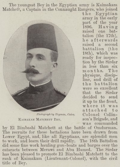 Kaymakam Matchett Bey by English Photographer