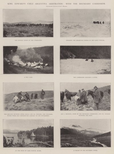 Sınır Komisyonu ile King Edwards Şili Arjantin Tahkim, by English Photographer
