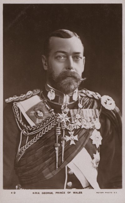 Kral V. George, Galler Prensi (b/w fotoğraf) by English Photographer