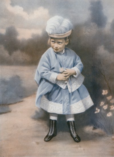 King George V genç bir çocukken, Sandringham, Norfolk, 1868 by English Photographer