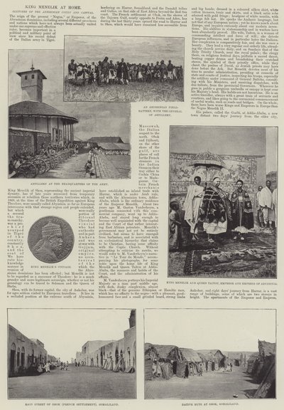 Kral Menelik Evde by English Photographer