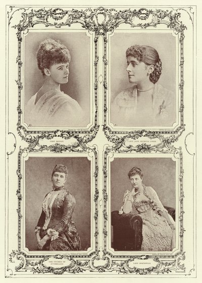 Leydi Brooke, Leydi Jane Seymour Combe, Sutherland Düşesi; Leydi Borthwick by English Photographer