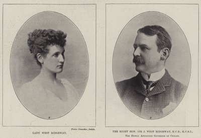 Leydi West Ridgeway ve Saygıdeğer Sir Joseph West Ridgeway by English Photographer