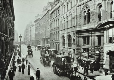 Leadenhall Caddesi, Londra Şehri, 1895 by English Photographer