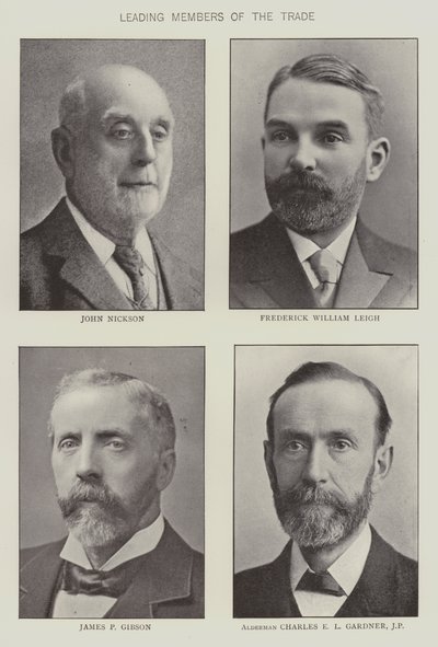 Bakkal ticaretinin önde gelen üyeleri (s/b fotoğraf) by English Photographer