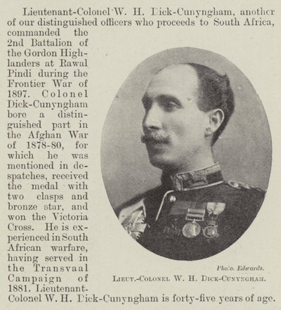 Yarbay WH Dick-Cunyngham by English Photographer