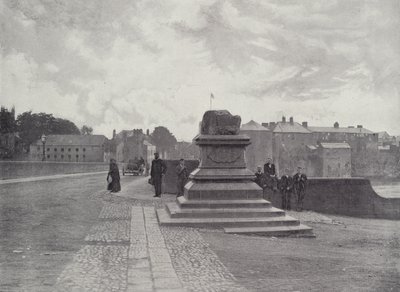 Limerick, Antlaşma Taşı, Thomond Köprüsü ve Kale by English Photographer