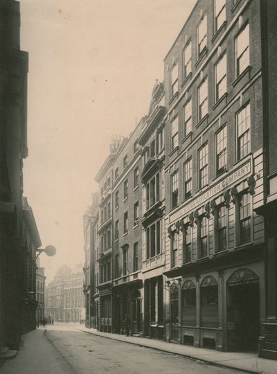 Lombard Caddesi, Londra; fotoğraf; Haziran 1885 tarihli by English Photographer