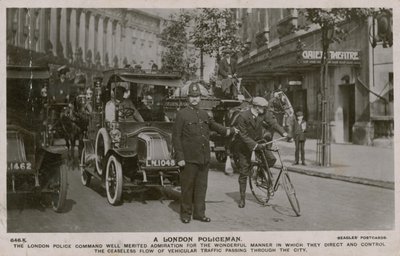 Londra Polisi. Kartpostal 4 Temmuz 1913