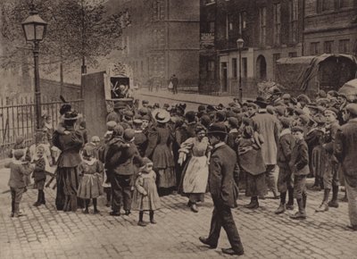 Londra: Punch ve Judy Show (s/b fotoğraf) by English Photographer