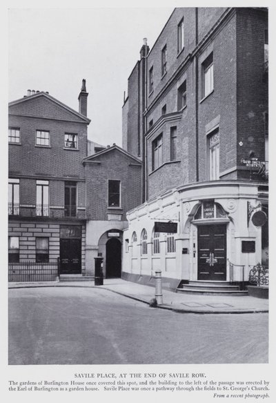 Londra: Savile Place, Savile Row