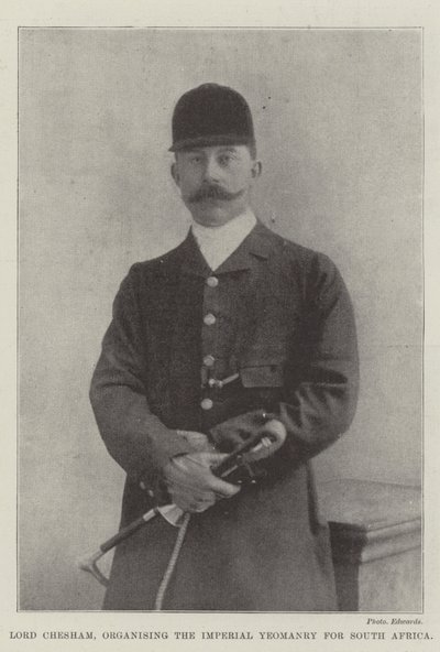 Lord Chesham, Güney Afrika için İmparatorluk yeomanry
