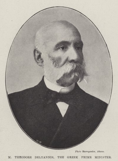 Yunanistan Başbakanı Theodore Delyannis by English Photographer
