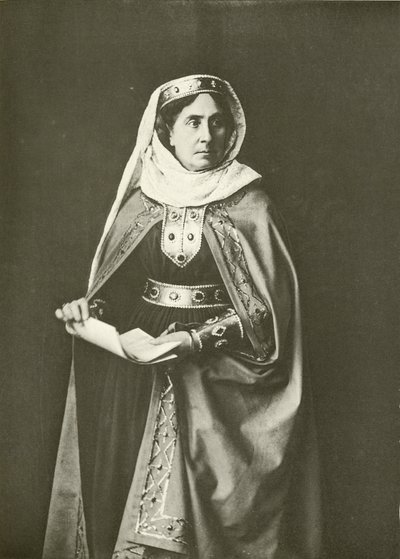 Madam Ristori Lady Macbeth olarak (gravür) by English Photographer