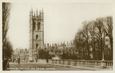 Magdalen Koleji, Oxford (s/b fotoğraf) by English Photographer