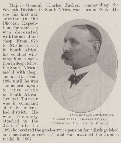 Tümgeneral Charles Tucker, Yedinci Tümen komutanı by English Photographer