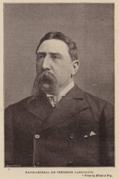 Tümgeneral Sir Frederick Carrington (s/b fotoğraf) by English Photographer