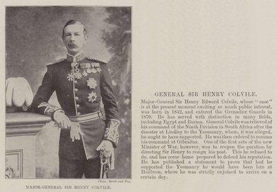 Tümgeneral Sir Henry Colvile by English Photographer