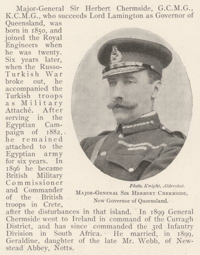 Tümgeneral Sir Herbert Chermside, Queensland