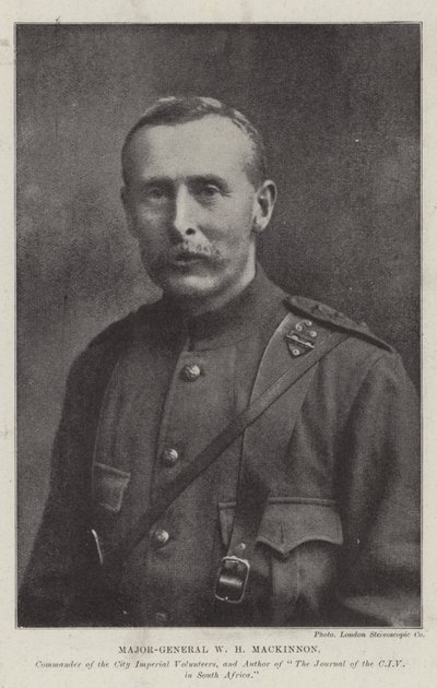 Tümgeneral WH Mackinnon, Şehir İmparatorluk Gönüllüleri Komutanı ve Güney Afrika
