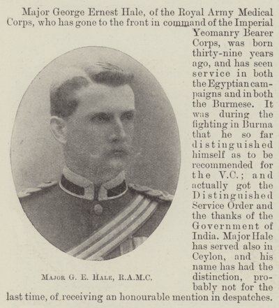 Binbaşı GE Hale, RAMC by English Photographer
