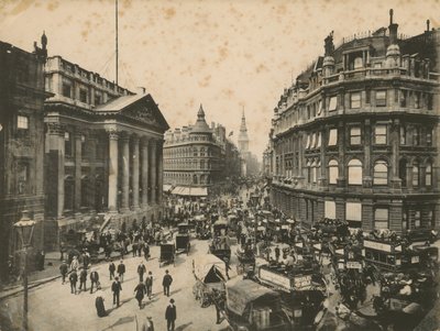 Mansion House, Queen Victoria Street ve Cheapside, Londra by English Photographer