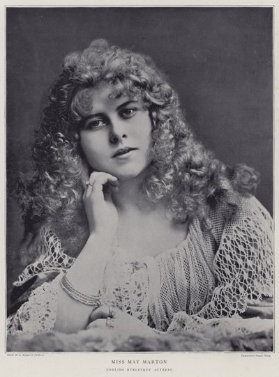 May Marton, İngiliz burlesk aktris by English Photographer
