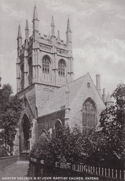 Merton Koleji ve St John Baptist Kilisesi, Oxford by English Photographer