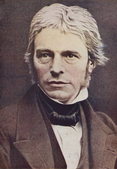 Michael Faraday, İngiliz fizikçi ve kimyager (renkli fotoğraf) by English Photographer