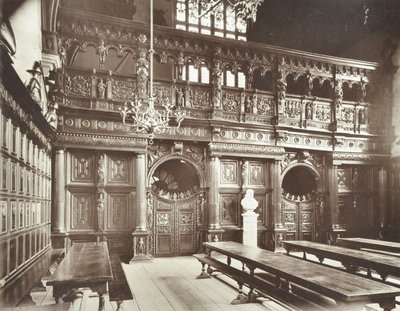 Orta Tapınak Salonu, 1885 by English Photographer
