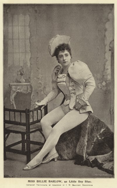 Bayan Billie Barlow, Little Boy Blue rolünde by English Photographer