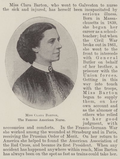 Bayan Clara Barton, Ünlü Amerikalı Hemşire by English Photographer