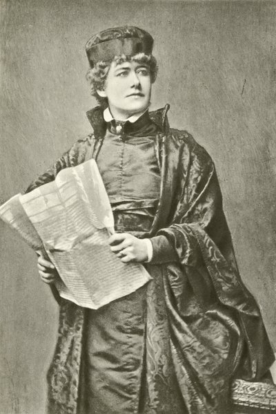 Bayan Ellen Terry Portia olarak (gravür) by English Photographer