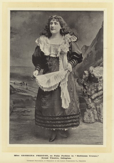 Bayan Georgina Preston, Robinson Crusoe, Grand Theatre, Islington