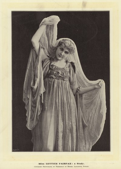 Bayan Lettice Fairfax: Bir Çalışma by English Photographer
