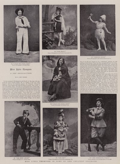 Bayan Lydia Thompson, En Büyük Başarılarından Bazılarında by English Photographer